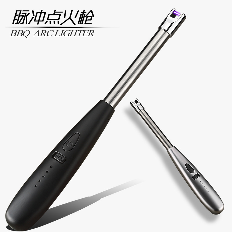 877USB充電點火槍家用廚房煤氣灶點火棒野外燒烤用火點火器點蠟燭