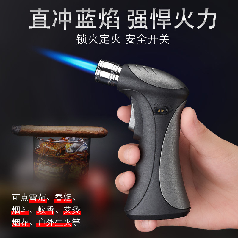 廠家直銷HL265迷你便攜式充氣打火機金屬防風小噴槍小焊槍打火機
